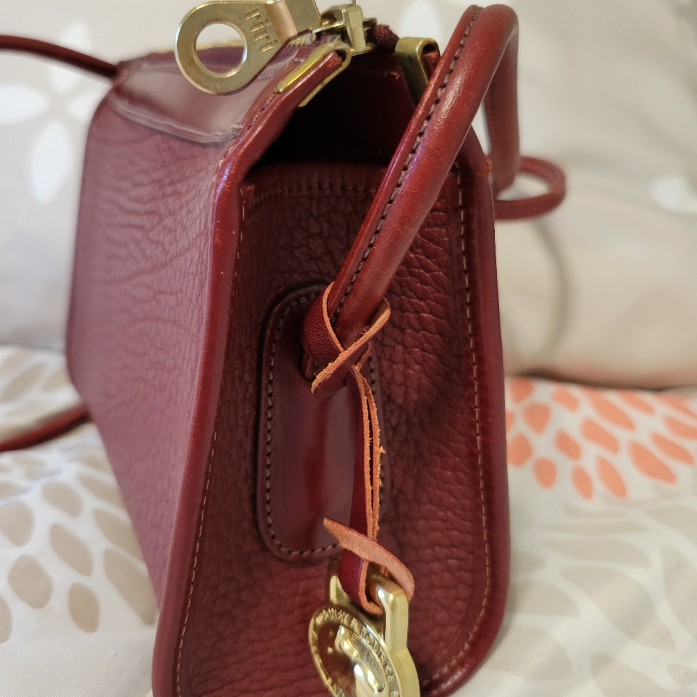 Dooney & Bourke Women's Leather Bag - Red and Tan - Picture 3 of 5
